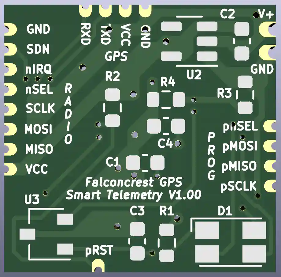 Falconry Telemetry PCB front