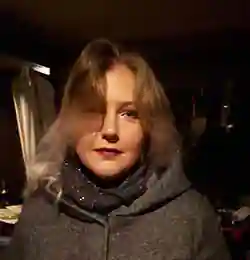Samantha Bowen in gray